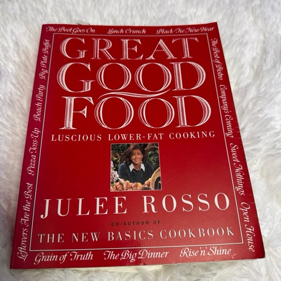 Great Good Food Cookbook by Julee Rosso - Red Cover